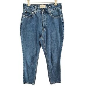 Everlane Curvy 90s Cheeky Straight Jeans Organic Cotton Blue Denim Womens 29